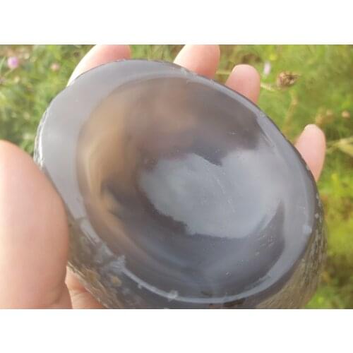Nature jade agate Solid Sand small statue antique Pure statue fossil china Ashtray wired luxury decoration home decor