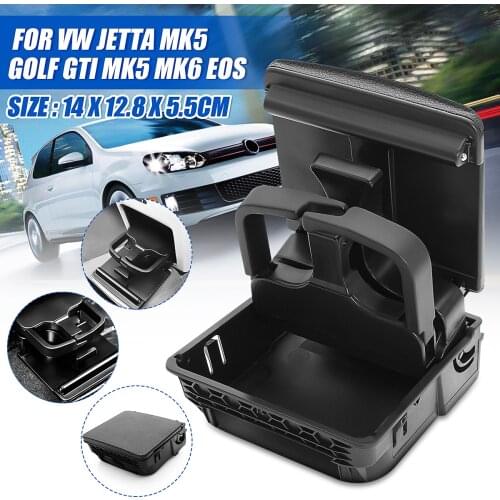 New Central Console Armrest Rear Cup Drink Holder For VW Jetta MK5 5 Golf MK6 6 MKVI 1K0 862 532 C