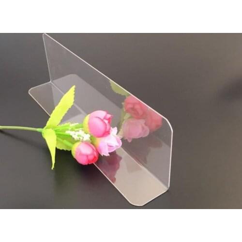 200/300mm Plastic L Shape Commodities Divider Fixture Shelf Merchandise Guard Strip Accessories Supermarket Display SN2944