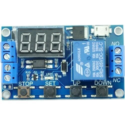 Delay switch 1 way relay module 5v12v Trigger delay off power off Automatic timing loop