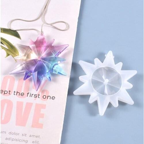 Snowflake Pendant Silicone Mould DIY Crafts Jewelry Making Tool Crystal Epoxy Resin Mold
