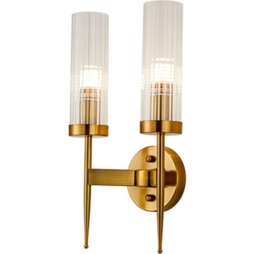 Modern Gold Wall Lamp Led Nordic Mirror Wall Light Fixtures Glass Sconce for Living Room Bedroom Home Loft Industrial Decor E27