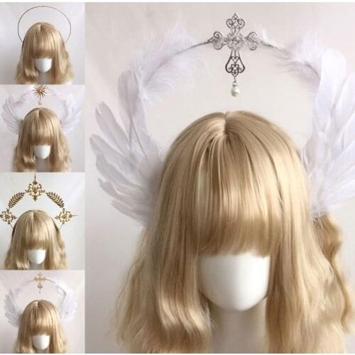 Gorgeous Sun Godmothers Crown Lolita KC Notre Dame Virgin Mary Halo Princess Queen Pope Tiara Headband