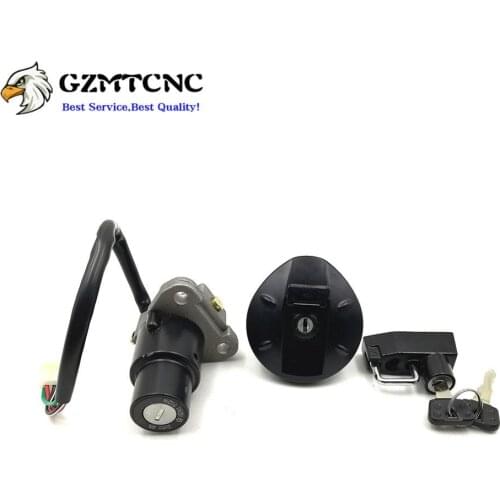 XG250 Fuel Tank Cap Gas Oil Cover Ignition Start Switch Lock Helmet Safety Key Set for Yamaha Tricker XG 250