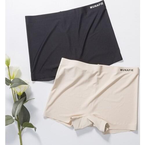 Women Safety Shorts Pants Seamless High Waist Panties Seamless Anti Emptied Boyshorts Pants Girls Slimming Underwear