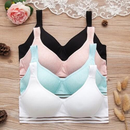 Women Bra Underwire Bras Comfortable Thin Underwear Push up Adjustable Lingerie For Teenagers Children Girls Bralette Intimates