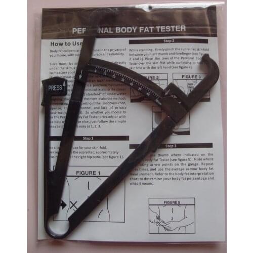 1 PC Personal Body Fat Caliper Skin Analyzer Measure Charts Fitness Slim Keep Health Tester Body Fat Monitor Sebum Meter Folder