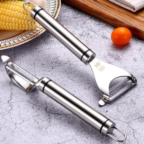 1Pc 304 Stainless Steel Peeler Fruit Vegetable Peeler P Y Shape Apple Potato Peeler Carrot Grater Kitchen Tools Gadgets