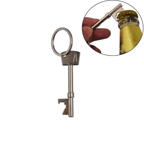 1Pc Portable Key Shaped Bottle Opener Key Chain Beer Bottle Opener Wedding Favors And Gifts Hangings Ring Keychain Kitchen Tools