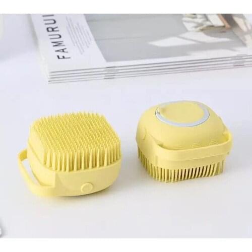 2020 massage artifact baby silicone bath brush bath home massage shampoo brush silicone round baby shower brush