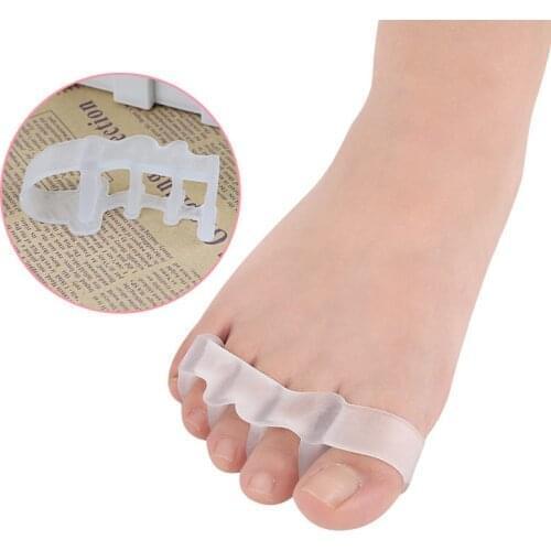4pcs=2pairs Finger Toe Separator Hallux Valgus Bunions Hammer Protector Straightener Corrector Bursitis Thumb Foot Care Pedicure