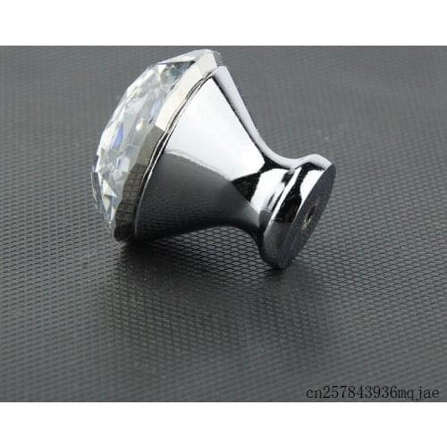 68pcs Cabinet Handle Pulls Crystal Drawer Knobs Handle Door Wardrobe Dresser 30MM