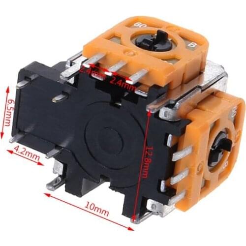 3D Analog Joystick Rocker Sticker Wireless Controller Thumbstick Module Game Replacement Yellow Repair Parts for sony 4 PS4 Pro