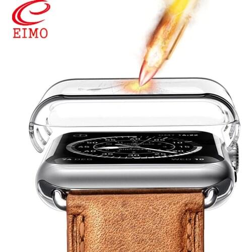 Cover for apple watch case 44mm 40mm iwatch case 42mm 38mm HD Screen Protector case Waterproof bumper for apple watch 6 SE 5 4 3