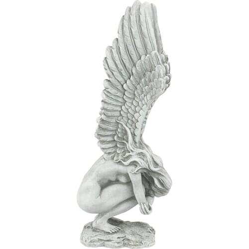 Resin Sculpture Decoration, Angel Memorial Redemption Statue Creative Statue Terrace Art