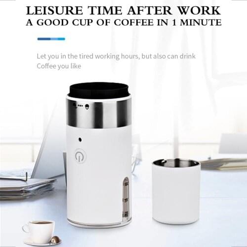 Travel Coffee Maker Electric Portable Espresso Machine Stainless Steel Coffee Pot Capsule Coffee Machine, One-Button Operation