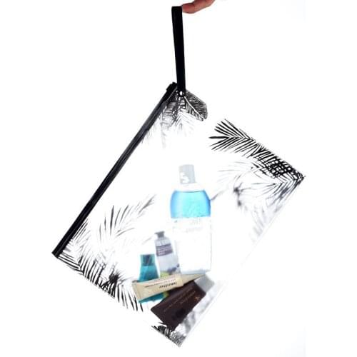 Travel Women Clear Transparent Cosmetic Bag Small Large PVC Necessary Makeup Bag Case Bath Beach Wash Organizer Set Pouch