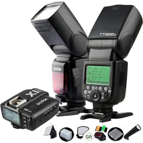 GODOX TT685O + Transmitter Trigger X1T-O 2.4G HSS 1/8000s Wireless TTL Flash Light Speedlite Kit for Olympus Panasonic Cameras