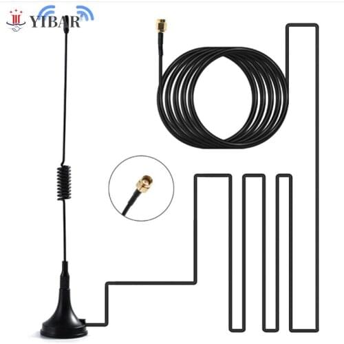 GSM GPRS Antenna 900 -1800Mhz 3dbi SMA Cable 1 M Remote Control Magnetic Base