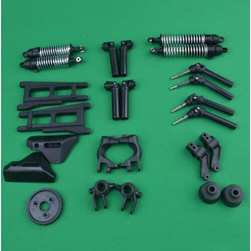 Huanqi HQ727 slash 1/10 RC Car spare parts C block Shock absorber A arm Drive shaft gear Rear wheel seat Front joint