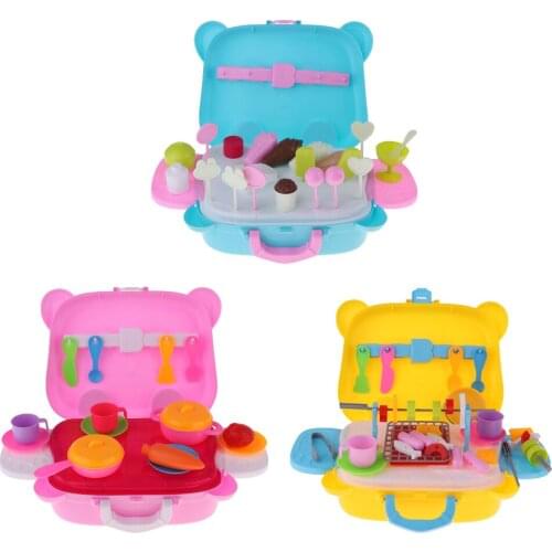 Reborn Doll Furniture Toys Simulated Mini Food Playset Tableware Model Pretend Food Boxe For Mellchan Baby Dolls House Accessory