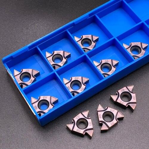 10pcs RCKLCY 16ER M AG60 FT1125 angle Thread turning tool Tungsten Carbide Insert Original Threading Lathe for stainless steels