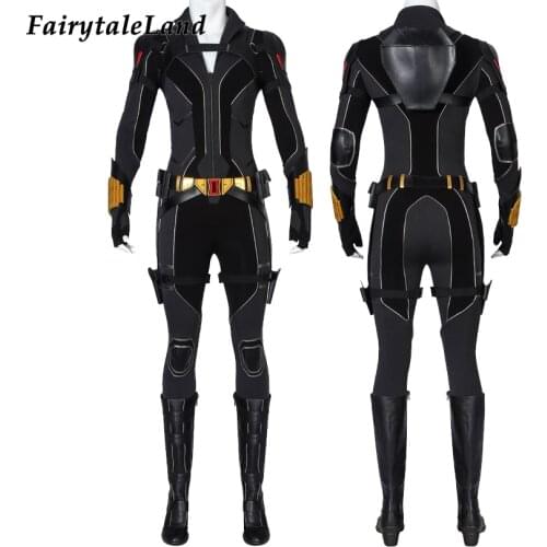Carnival Halloween 2021 Movie Natasha Cosplay Widow Costume Superheroine Natalia Jumpsuit Black Outfit Armor Suit