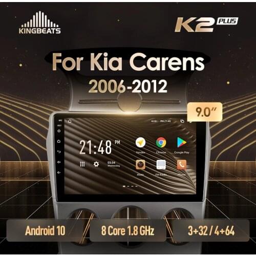KingBeats Android 10 Octa-Core head unit HU 4G in Dash Car Radio Multimedia Video Player Navigation GPS For Kia Carens UN 2006 - 2012 no dvd 2 din Double Din Android Car Stereo 2din DDR4