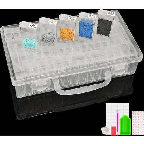 5D Diamond Painting Storage Containers Tools Accessories 84 Bottles Diamond Embroidery Mosaic Kit for DIY Art Craft