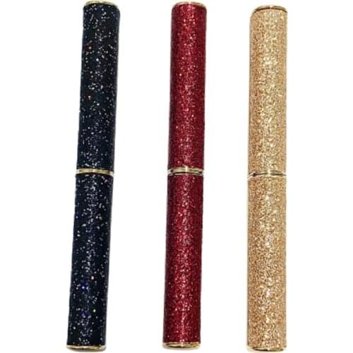 New Higt Grade Cosmetic Container Empty Shiny Glod/Black/Red Lipstick Tube With Mirror Lip Balm Packaging Filling Bottle 30pcs