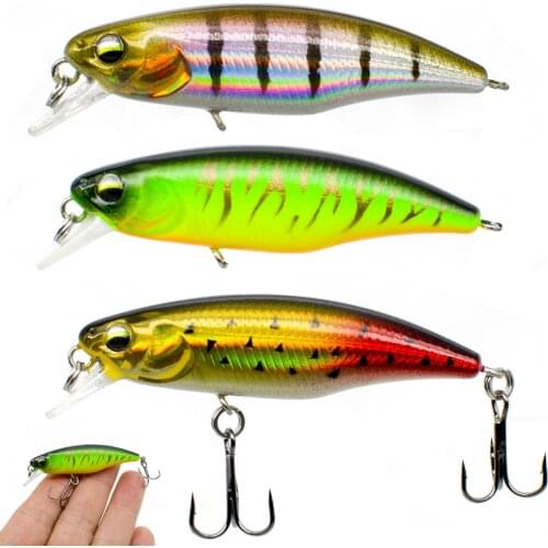FOVONON Slow Sinking Minnow Wobbler 5.5cm 4.4g Fishing Lure Crankbaits Jerkbait Bait Perch Pesca Wobblers Fishing Lures