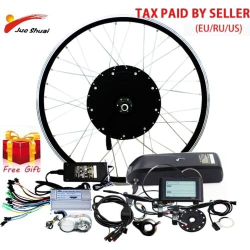 48V 1000W Powerful Electric Bike Kit with 10-20ah Lithium Battery Blushless Rear Motor Wheel for 26" 700C Ebike Electronic Kit