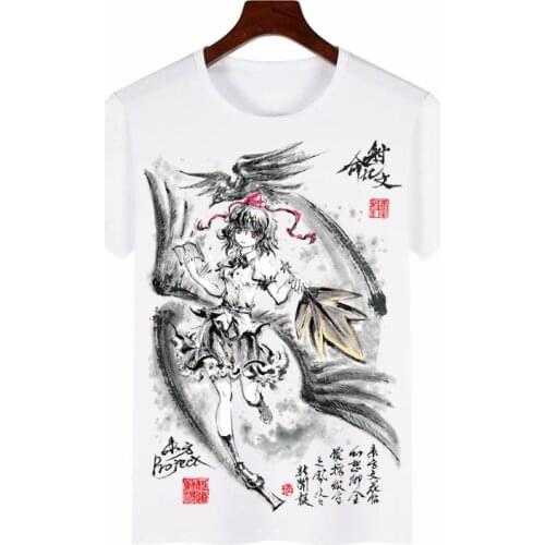 New Touhou Project Series Classic T Shirt Men women Anime Ink painting short-sleeved T-shirt