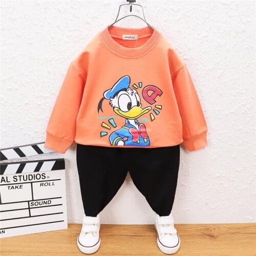 0-5 Year Spring Autumn Boy Girl Clothing Set 2021 New Fashion Active Letter Top+Pant Kid Children Baby Toddler Boy Girl Clothing