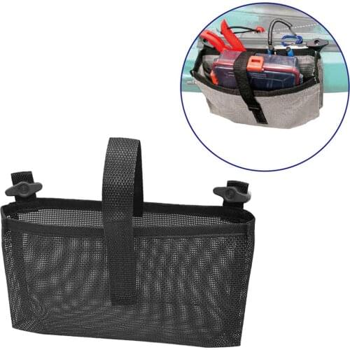Durable Kayak Mesh Bag Nylon Marine Boat Tool Storage Side Pouch Camping Hammock