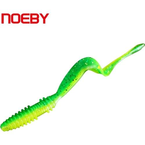 NOEBY 6 Pieces 10cm 4.6g Soft Lure Lifelike Swimbait 8cm 2.5g Grub Worm Lures 6cm 1g Artificial Bait Fishing Tackle S3117