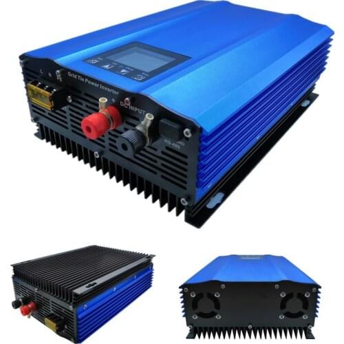 1000W grid tie inverter colorful LCD High efficiency on grid inverter for PV battery discharge pure sine wave home solar System