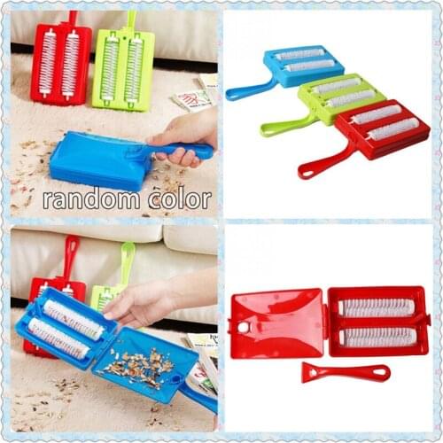 Creative Carpet Brush Sweeper Handheld Sofa Bed Pet Hair Debris Crumb Dirt Fur Cleaner Roller Home Cleaning Tools 1PC
