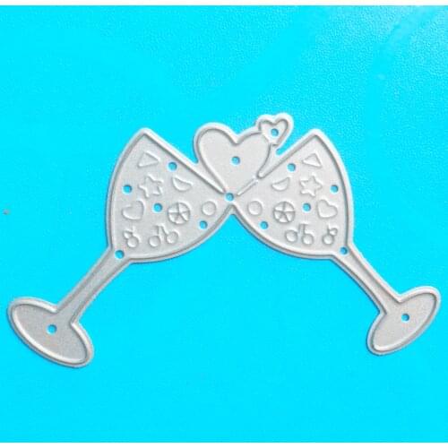 YLCD871 Love Cups Metal Cutting Dies For Scrapbooking Stencils DIY Album Cards Decoration Embossing Folder Craft Cuts Die Cutter