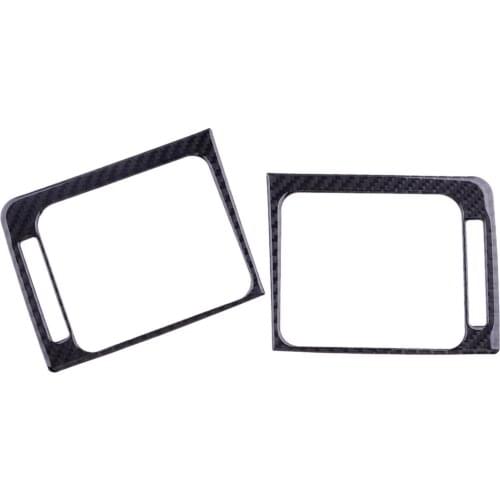 1 Pair Car Carbon Fiber Air Vent Outlet Trim Sticker Interior Cover Accessories Fit for Subaru WRX STI 2015 2016 2017 2018 2019