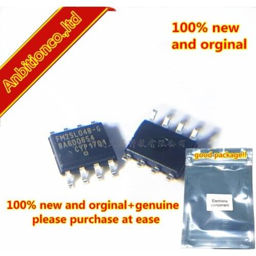10pcs 100% new and orginal FM25L04B-GTR FM25L04B SOP8 4Kb Serial 3V F-RAM Memory in stock