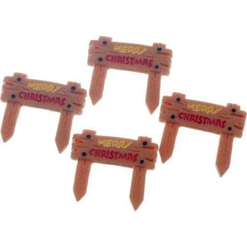 10Pcs Mini Cute Resin Christma Decoration Crafts Flatback Cabochon Figurines & Miniatures For Home Decoration Accessories Modern