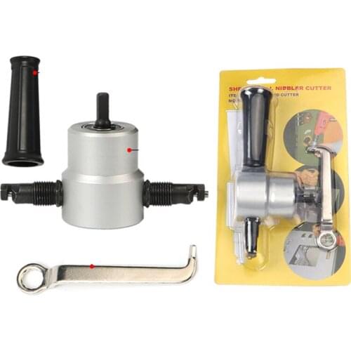 160A double-head Metal Cutting Sheet Nibbler Saw Cutter Tool Drill Attachment Cutting Tool Nibbler Sheet Metal Cut