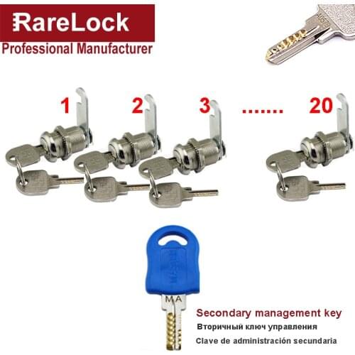 10PCS Cam Lock for Door Cabinet Mailbox Drawer Tool Box Rarelock f