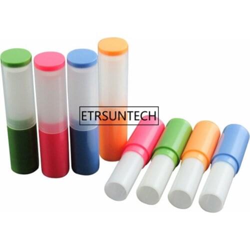 200pcs 4g Plastic Homemade Lip Balm Bottle Empty Handmade Lipstick Tube Bottles F2254