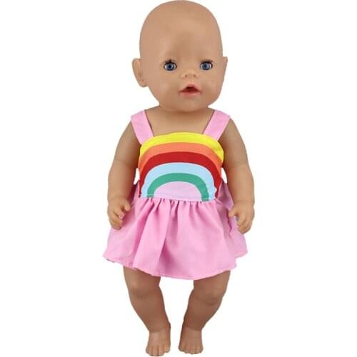 2019 new Dress clothes Suit For 43cm Baby Doll 43cm Doll Clothes and accessory