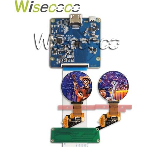 Wisecoco 1.39 inch round oled display screen 400*400 hdmi mipi board for wearable watch diy project 35.4mm*35.4mm