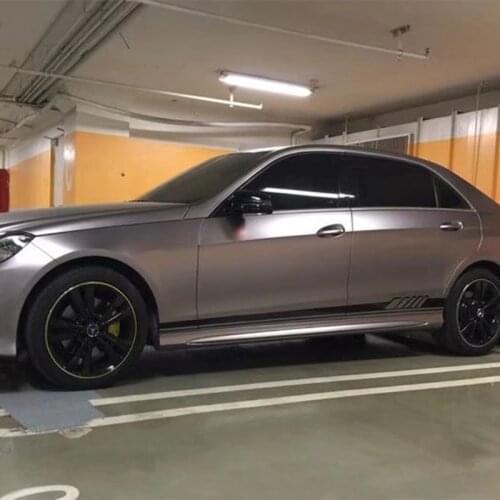 Car Sticker Racing Stripe Body Side Skirt For Benz C Class W205 AMG Edition 507