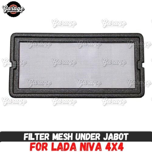 Filter mesh for Lada Niva 4X4 1995- under jabot ABS plastic accessories guard function cover protective pad car styling tuning
