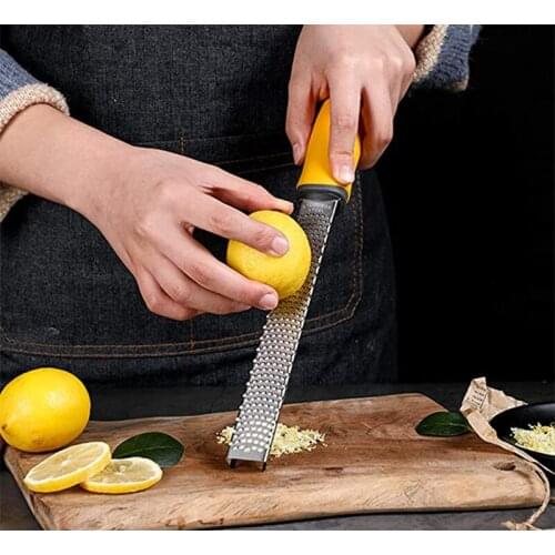 Stainless Steel Lemon Citrus Grater Vegetables Mill Grater Portable Non-Slip Peele Cheese Chocolate Chopper Kitchen Gadgets